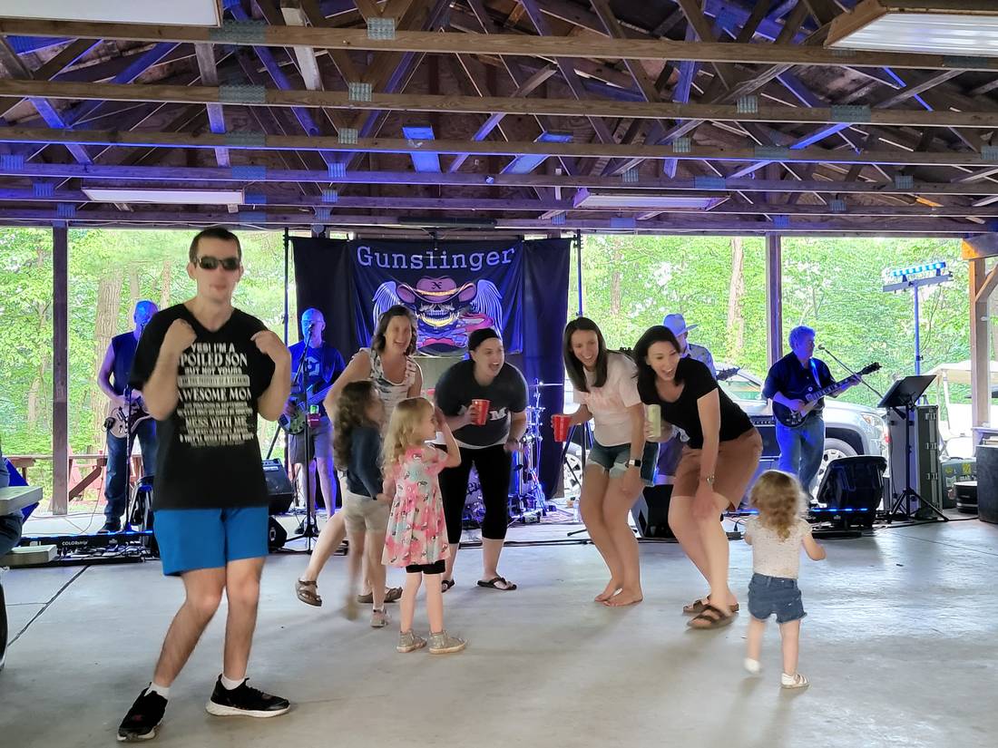 Live band playing at the pavilion